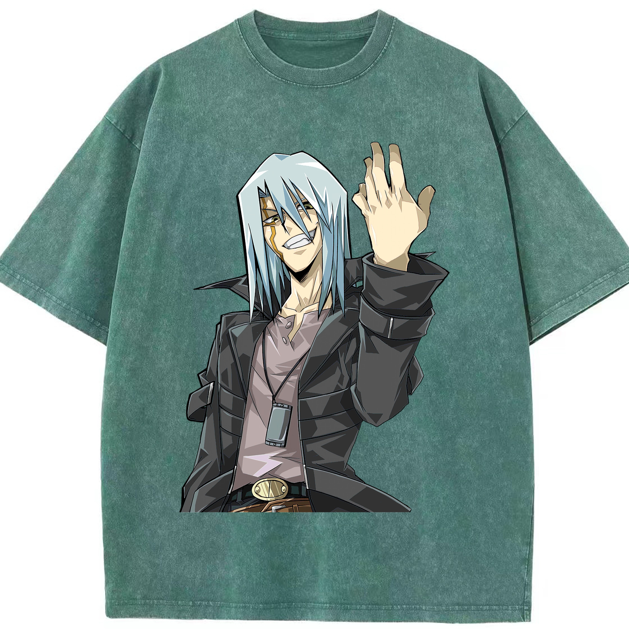 （画像用） 遊☆戯☆王 Yu-Gi-Oh! 綿100% ヴィンテージ風 半袖Tシャツ（フロントプリント）